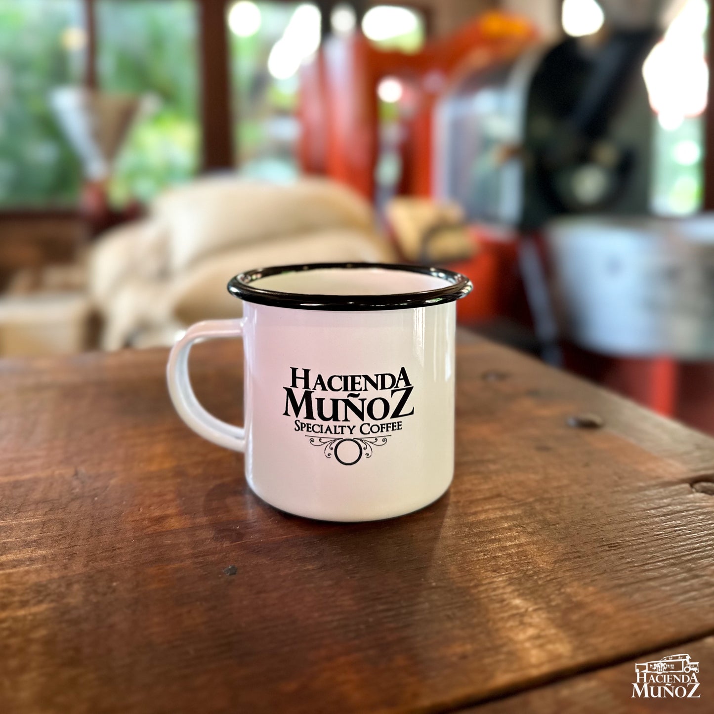 Red Truck Enamel Mug